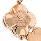 Van Cleef & Arpels 18K Rose Gold Mother of Pearl 23mm Alhambra Watch Pink