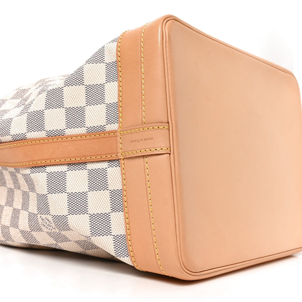 Louis Vuitton Damier Azur Coated Canvas Noe White