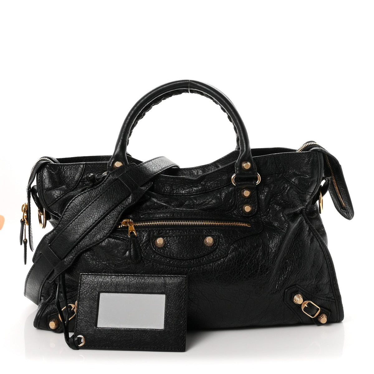 Balenciaga Agneau Giant 12 Gold City Black