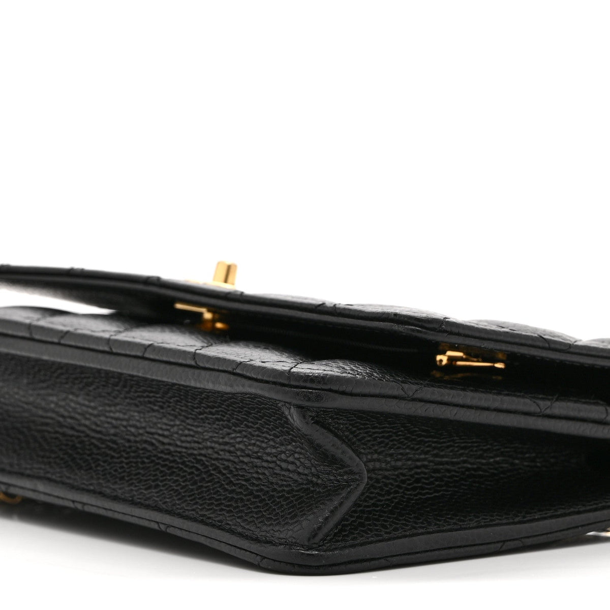 Quilted Caviar Wallet Bag