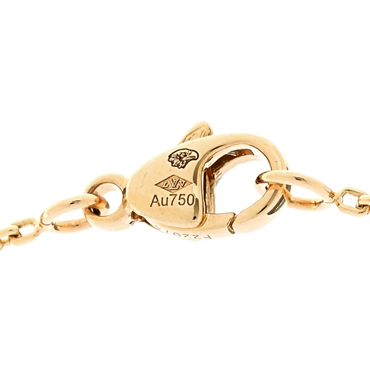 18K Yellow Gold Diamond Idylle Blossom LV Pendant Necklace