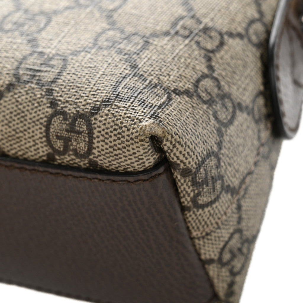 Gucci GG Supreme Small Ophidia Dome Shoulder Bag Beige Ebony