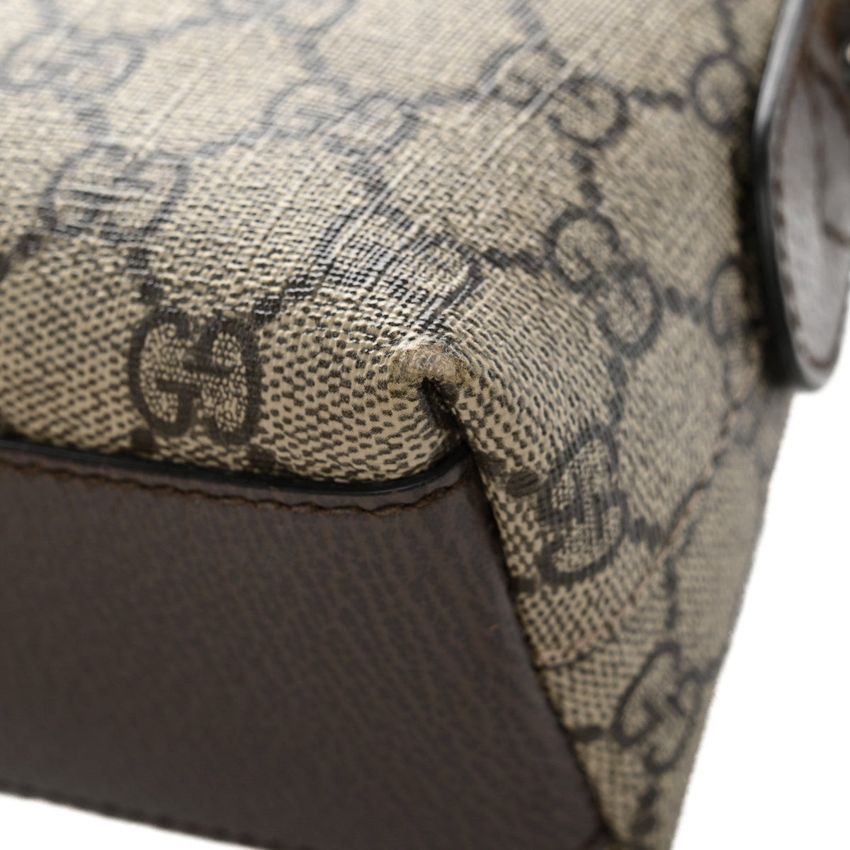 Gucci GG Supreme Small Ophidia Dome Shoulder Bag Beige Ebony