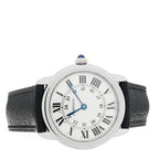 Cartier Stainless Steel Calfskin 29mm Ronde Solo Quartz Watch