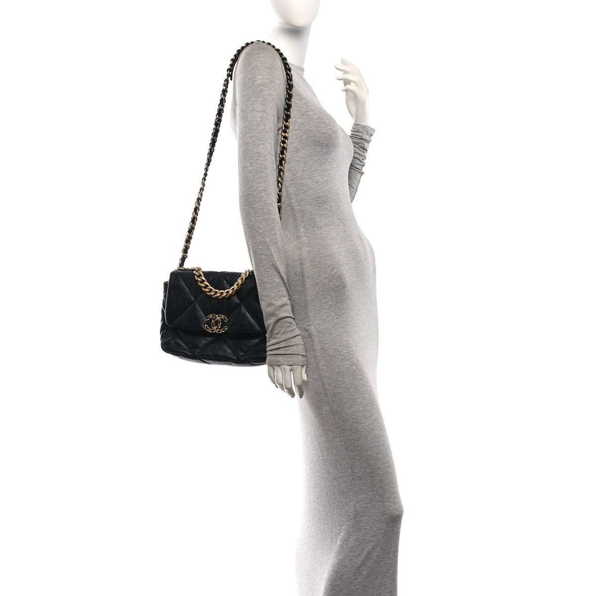 Medium Quilted Lambskin Flap Shoulder Bag