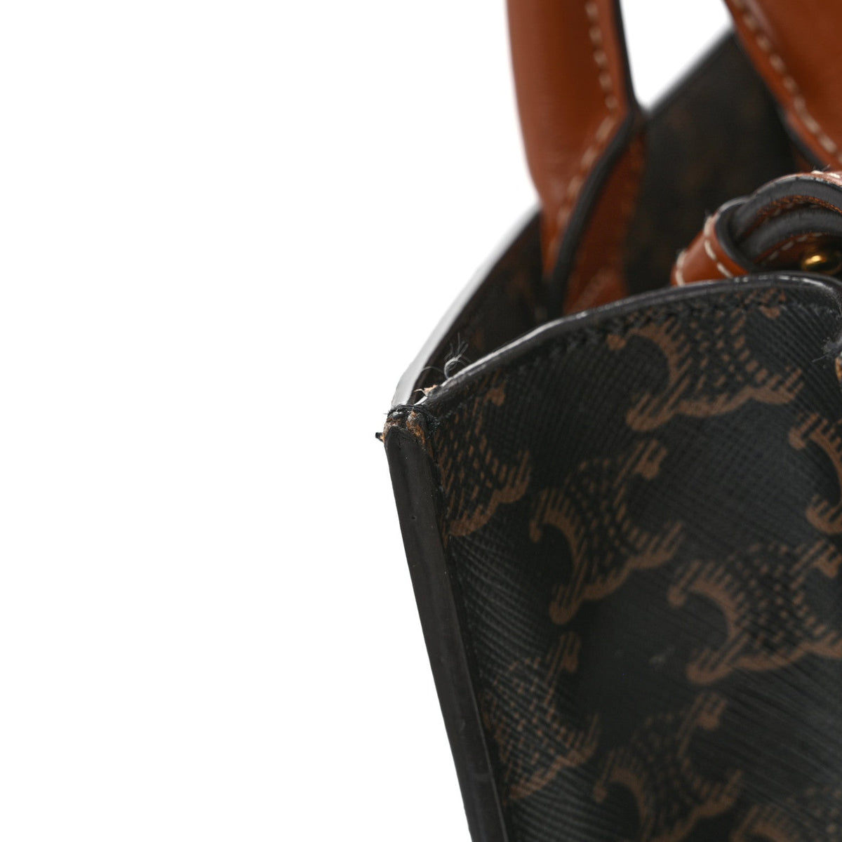 Small Calfskin Canvas Handbag
