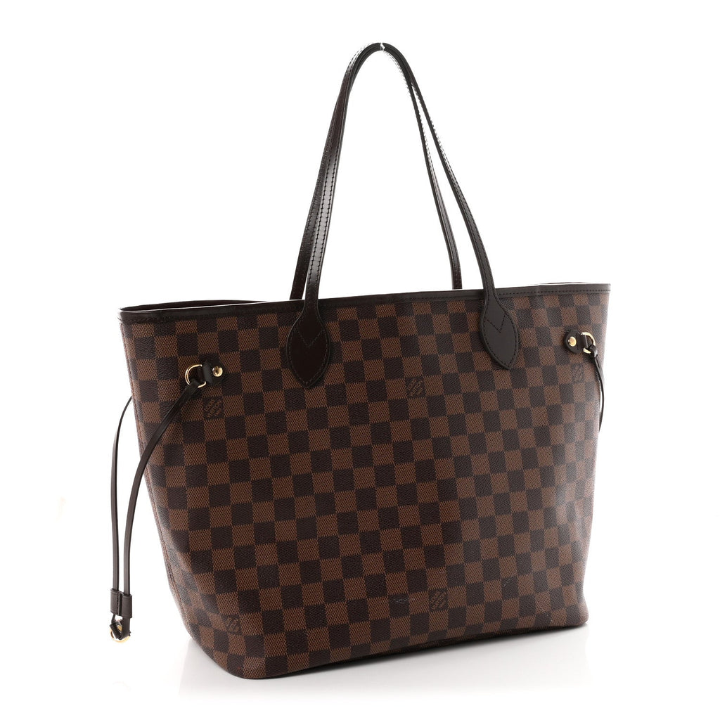 Louis Vuitton Damier Ebene Neo Neverfull MM Tote Bag Brown