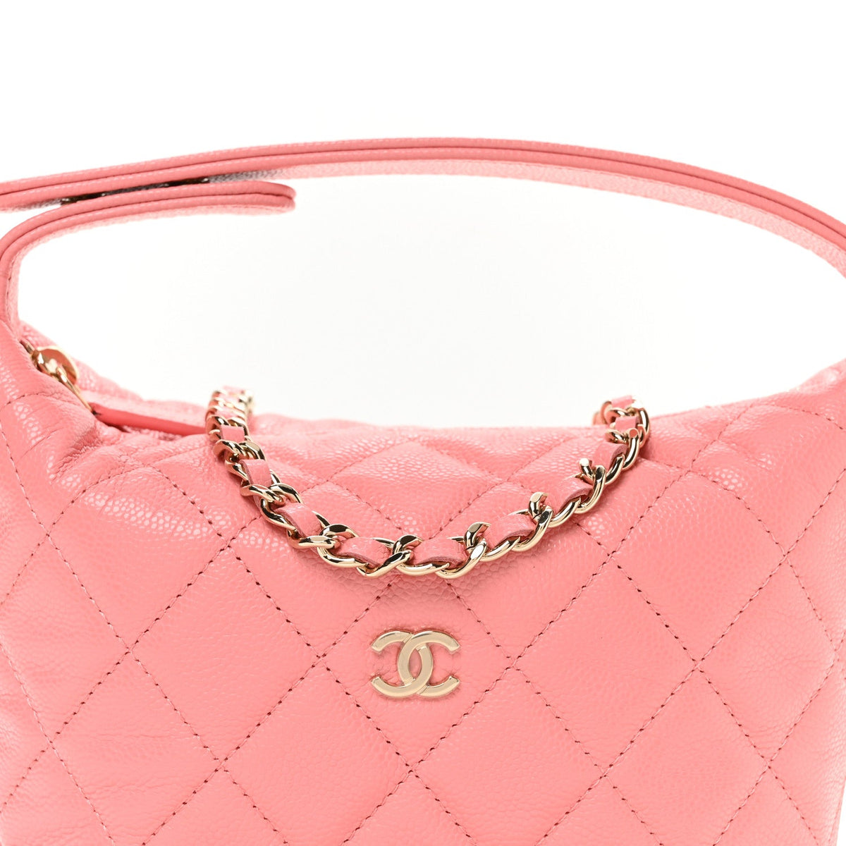 Quilted Caviar Hobo Bag