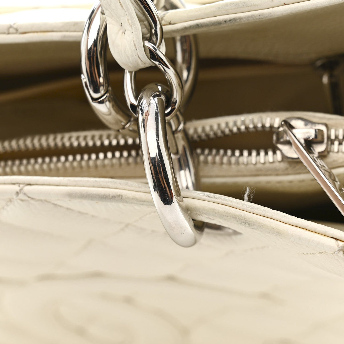 Quilted Caviar Tote Bag