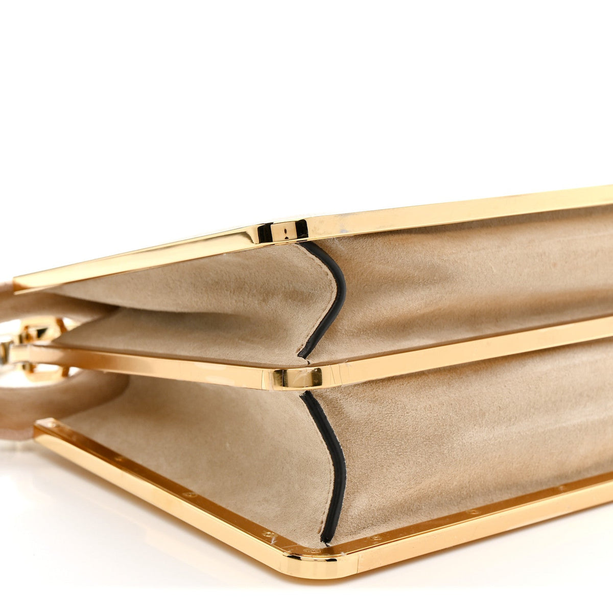 Small Suede Satchel Bag