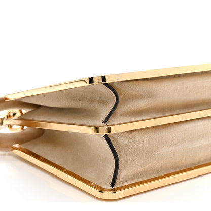 Small Suede Satchel Bag