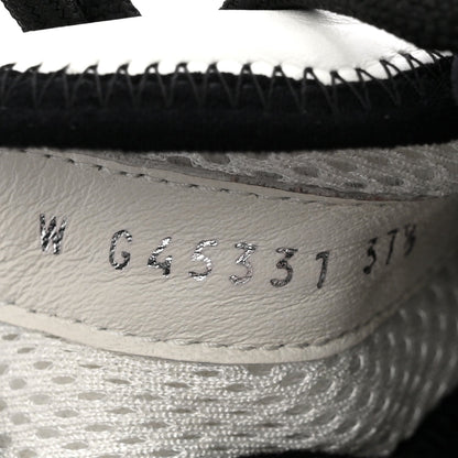 Chanel Suede Calfskin Women's Grosgrain CC Sneakers 37.5 White
