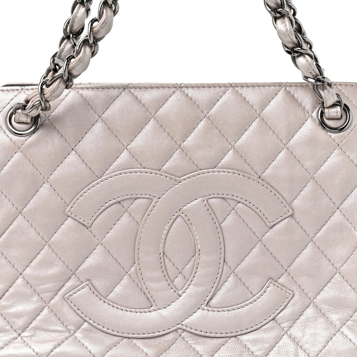 Small Quilted Calfskin Tote Bag
