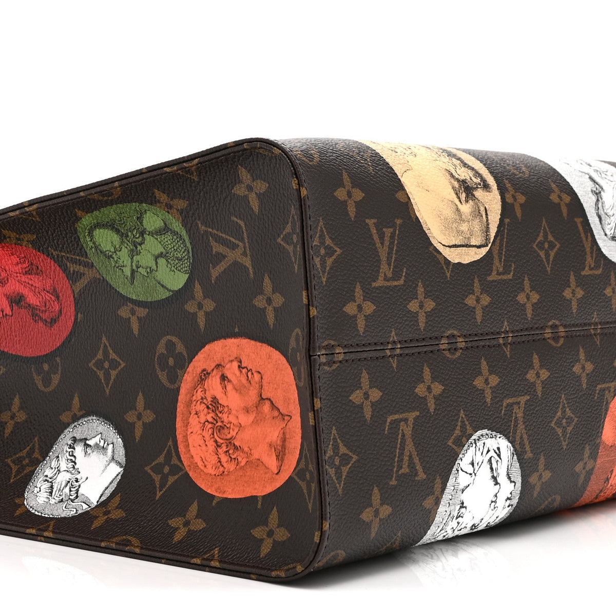 X Fornasetti Monogram Cameo Onthego Mm Handbag