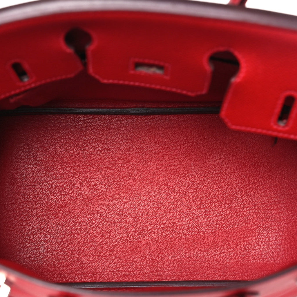 Hermes Epsom Birkin 25 Rouge Casaque