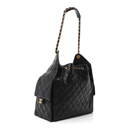 Medium Quilted Caviar Handbag