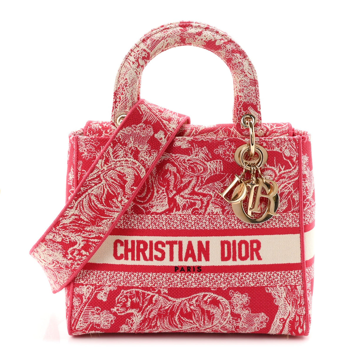 Medium Canvas Handbag - Red