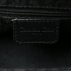Christian Dior Leather Street Chic Columbus Ave Shoulder Bag Black