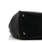 Balenciaga Smooth Calfskin Medium Bel Air Carry All Bag Black