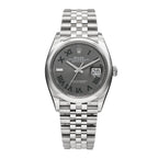 Rolex Stainless Steel 36mm Oyster Perpetual Datejust Watch Slate 126200