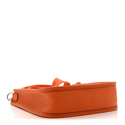 Taurillon Clemence Evelyne Tpm Orange Handbag