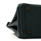Hermes Togo Matte Alligator Birkin Touch 25 Vert Cypress