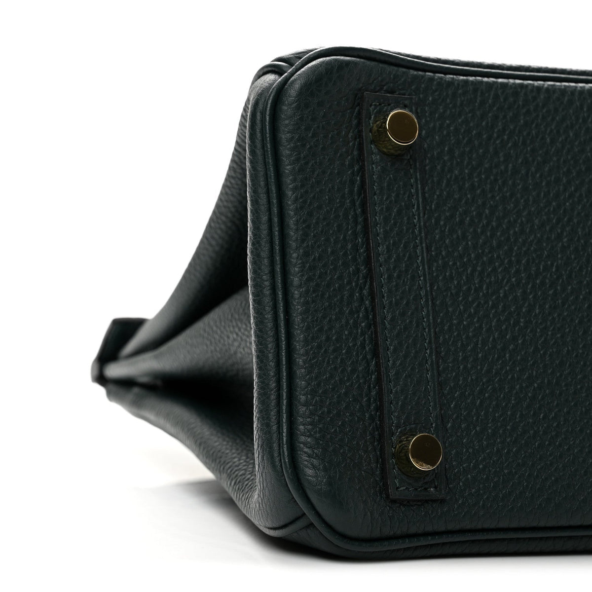 Hermes Togo Matte Alligator Birkin Touch 25 Vert Cypress