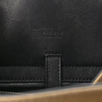 The Row Canvas Calfskin Margaux Belt 15 Fango Black