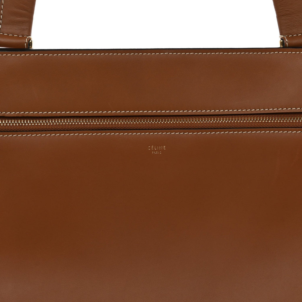 Celine Smooth Calfskin Medium Edge Shoulder Bag Camel