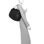 Christian Dior Lambskin Cannage Large Dior Soft Hobo Bag Black