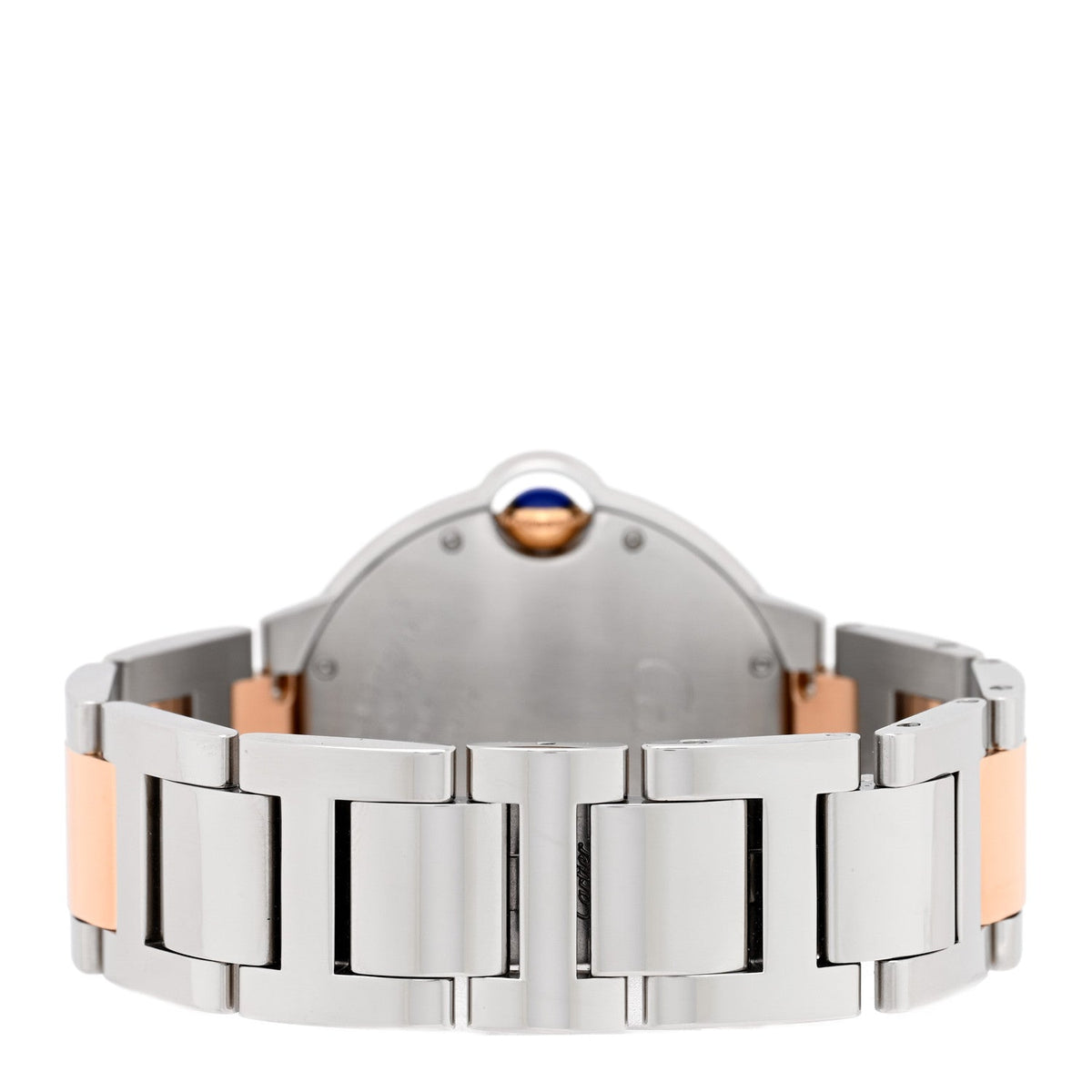 Cartier Stainless Steel 18K Yellow Gold 36mm Ballon Bleu Watch Pink