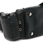 Christian Dior Leather Street Chic Columbus Ave Shoulder Bag Black