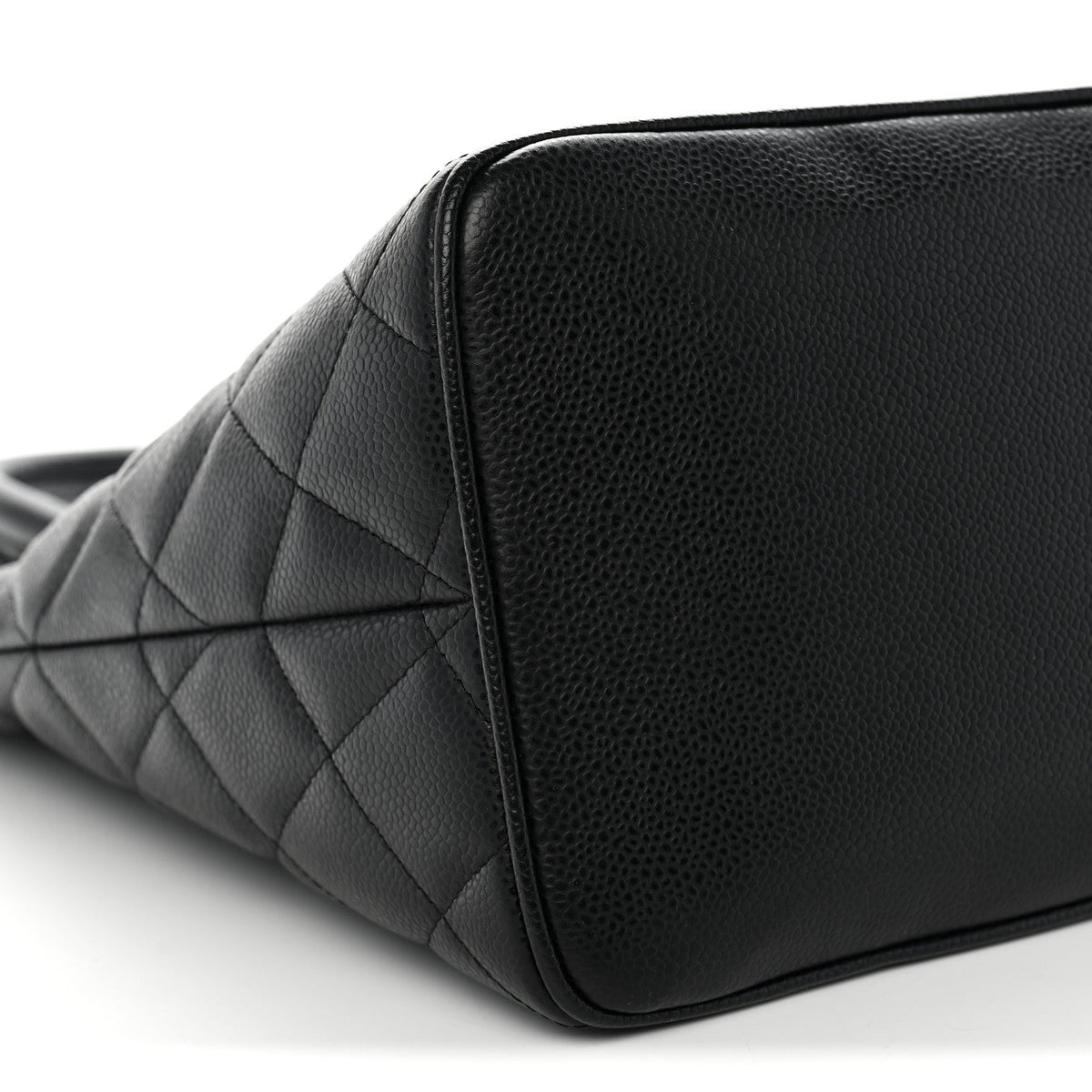 Quilted Caviar Tote Bag