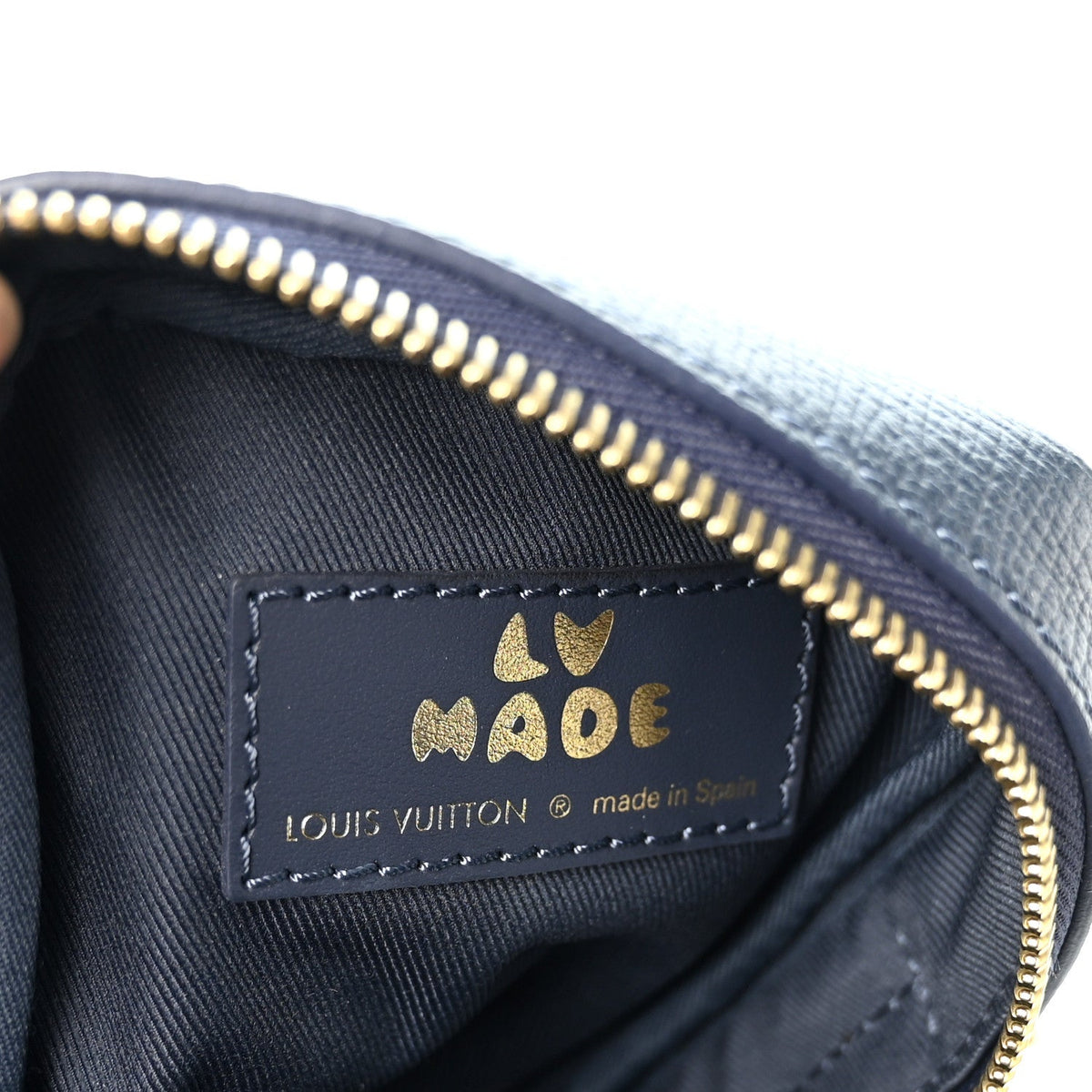 X Nigo Denim Monogram Flat Double Phone Pouch