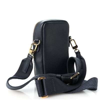 X Nigo Denim Monogram Flat Double Phone Pouch