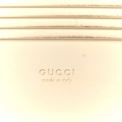 Gucci Softy Calfskin Women's Interlocking G Slingback Sandals 35.5 Mystic White