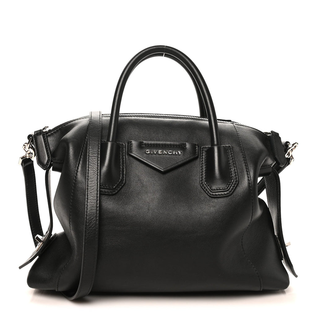 Givenchy Smooth Calfskin Small Soft Antigona Bag Black
