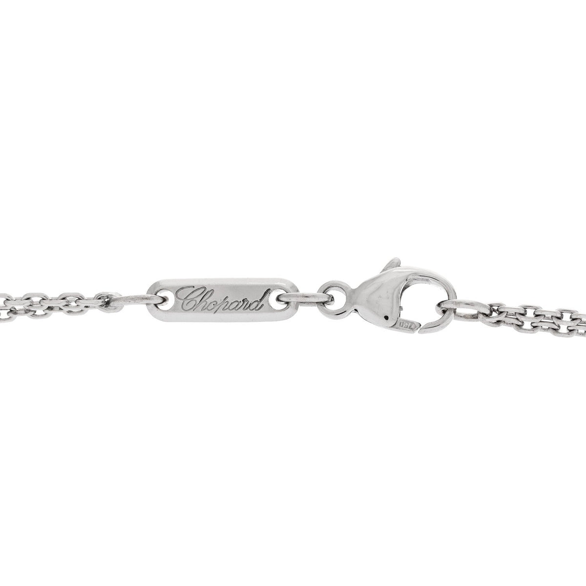 18K White Gold Diamond Happy Spirit Pendant Necklace