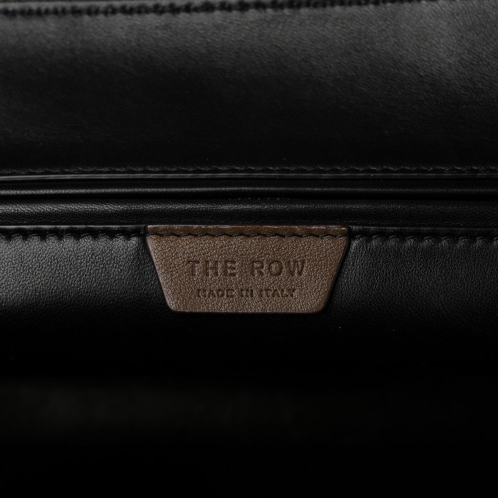 The Row Saddle Calfskin Medium Devon Bag Davy's Grey