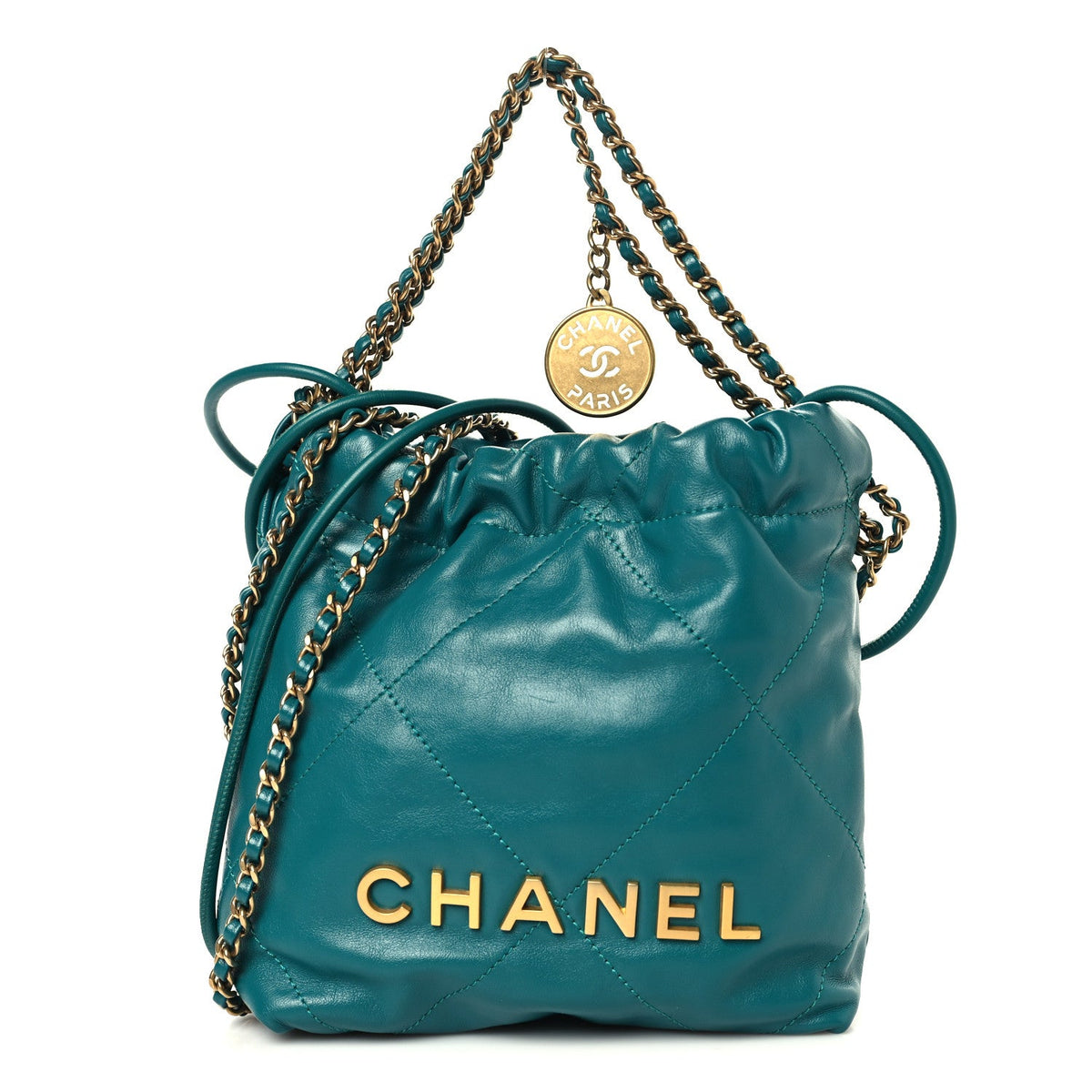 Mini Quilted Calfskin Handbag - Green
