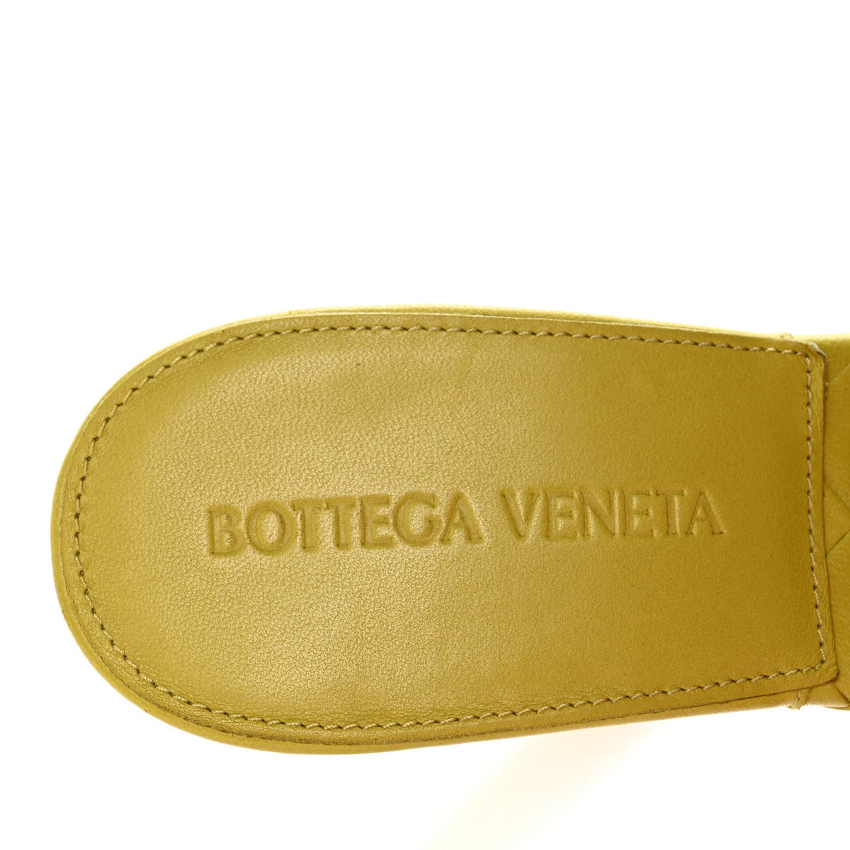 Bottega Veneta Nappa Maxi Intrecciato Women's Lido 90mm Sandals 35 Acid