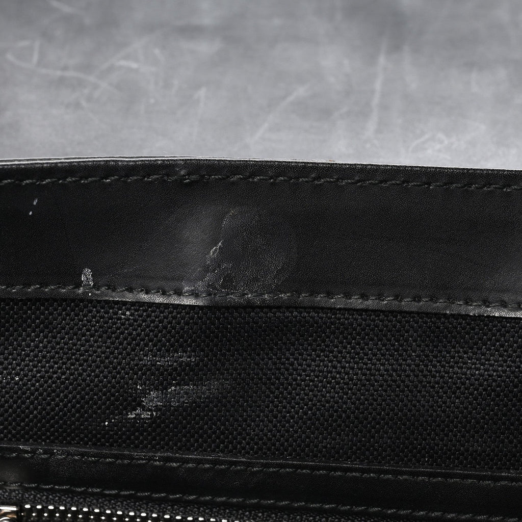 Gucci GG Supreme Web Flap Messenger Bag Black Grey
