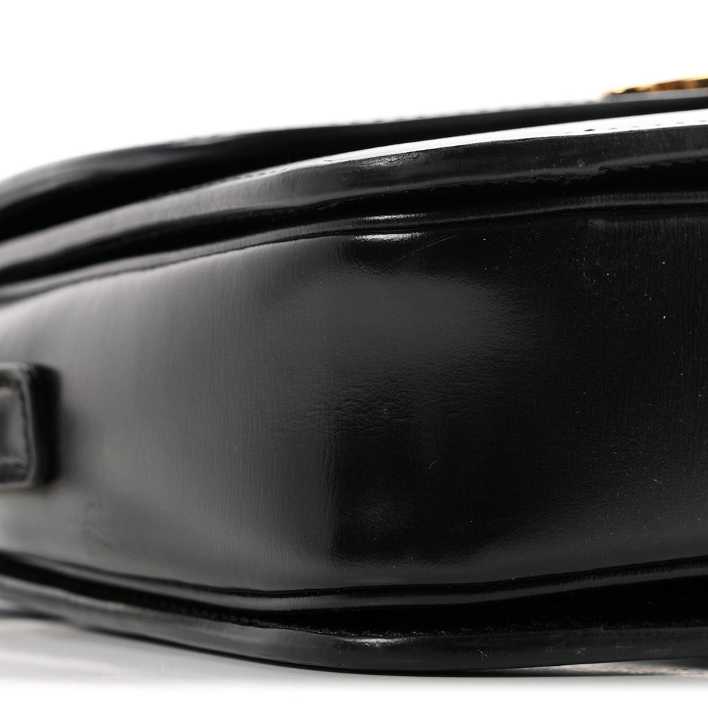 Celine Shiny Calfskin Teen Triomphe Black