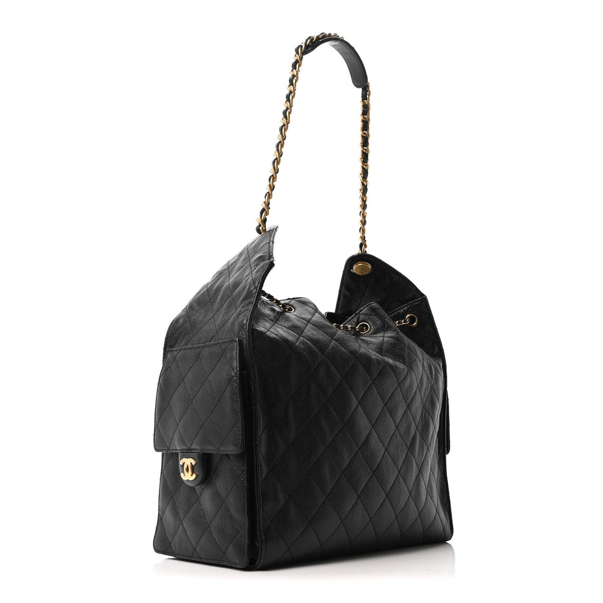 Medium Quilted Caviar Handbag
