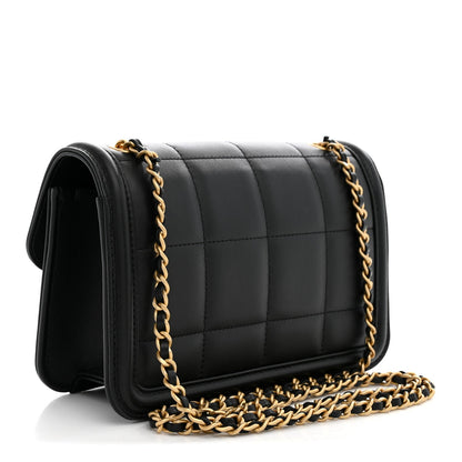 Mini Lambskin Calfskin Flap Shoulder Bag
