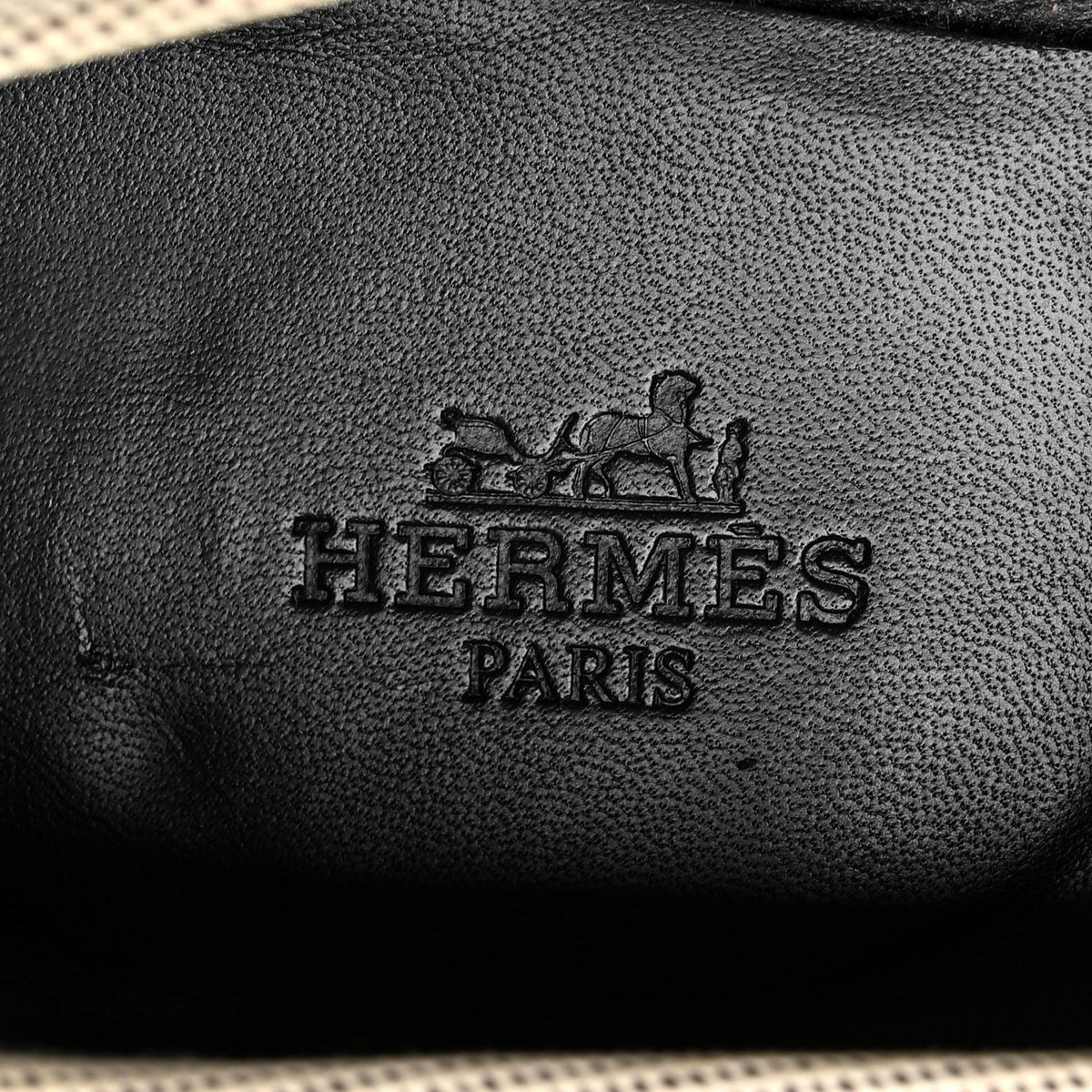 Hermes Canvas Women's H Paris Loafers 37 Prunoir