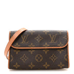 Louis Vuitton Monogram Pochette Florentine XS Brown