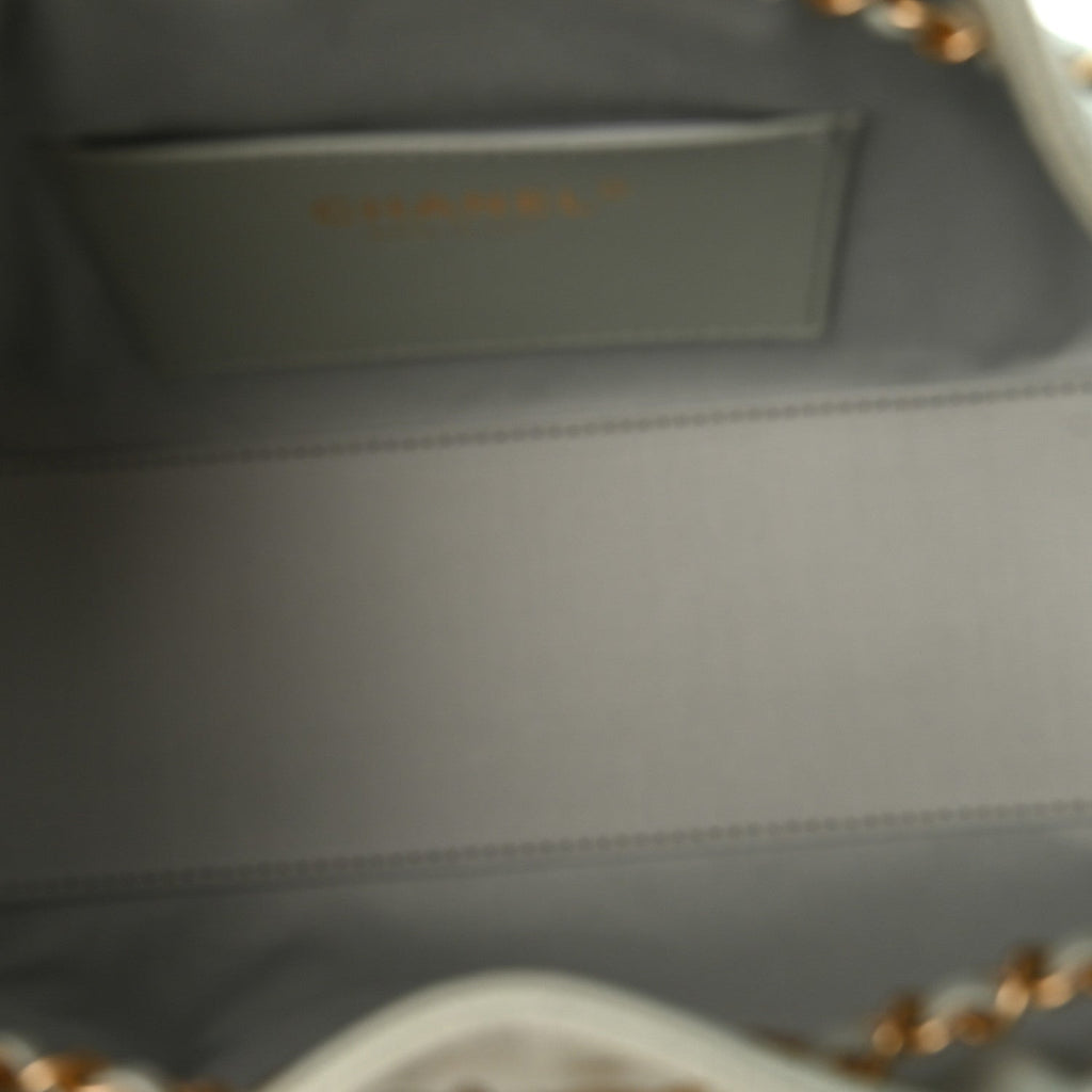 Chanel Caviar Quilted Mini 25 Handbag Light Green