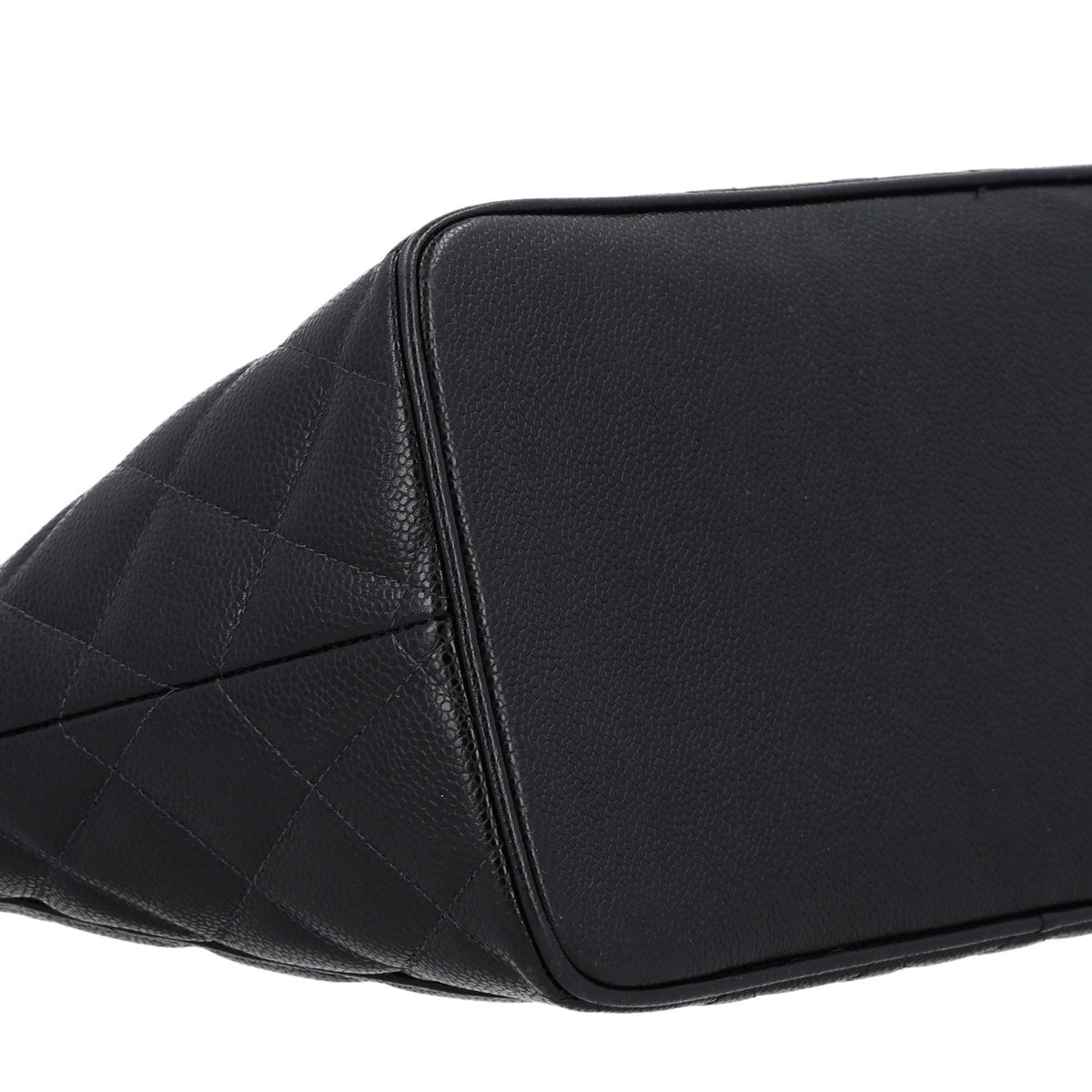 Quilted Caviar Tote Bag