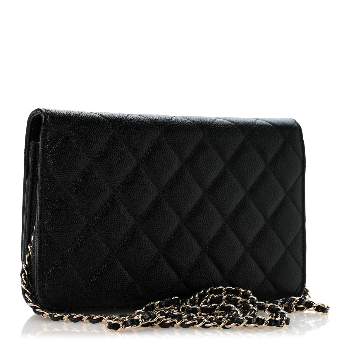 Quilted Caviar Wallet Bag